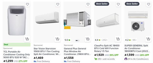 Noon air conditioners sale
