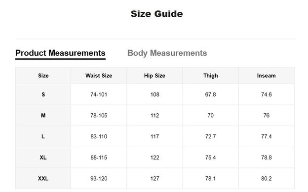 Shein Pants Sizes for men Shein Pants Sizes for men
