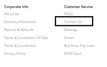 Methods of Contacting American Eagle Customer Service